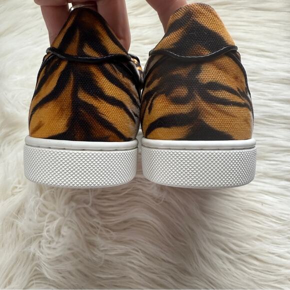 NWOT • Christian Louboutin VIEIRA Orlato Bengal Tiger Fabric Sneakers Size:34.5 - Picture 8 of 10